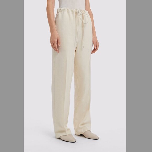 NWT CO-COLLECTION 100% WOOL IVORY TROUSERS (SIZE S) - Picture 1 of 7
